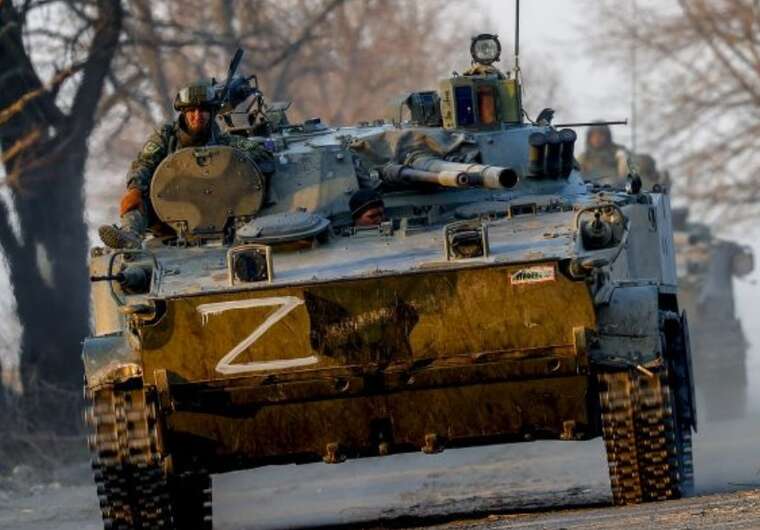 The Armed Forces of Ukraine in the Kursk region destroyed an enemy armored column with USSR flags