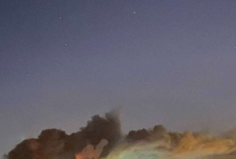 In Kyiv, a fire started as a result of a UAV crash