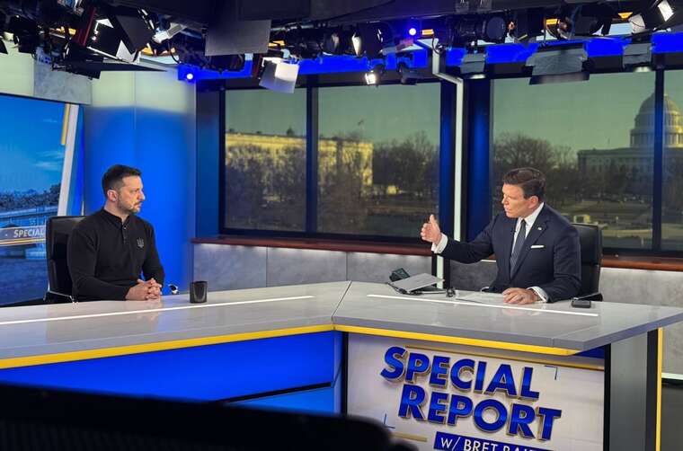 Почалося інтерв’ю Зеленського Fox News: Вдячний Трампу та США