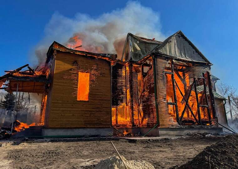 У Тернопільській області згоріла давня церква