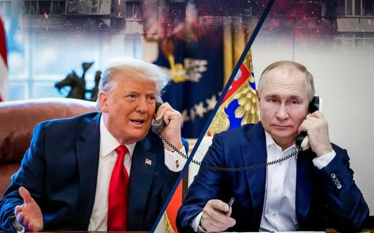 Трамп и Путин разговаривают по телефону уже примерно час, - Reuters