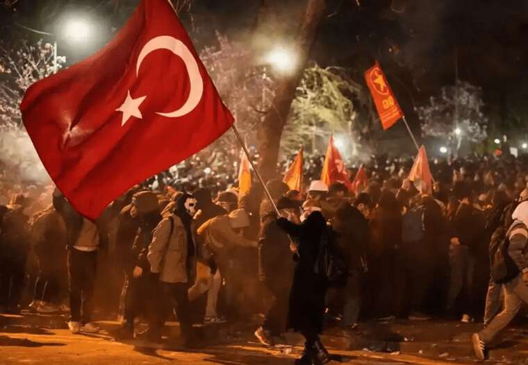 У Туреччині під час протестів у Стамбулі побили російських пропагандистів з телеканалу RT