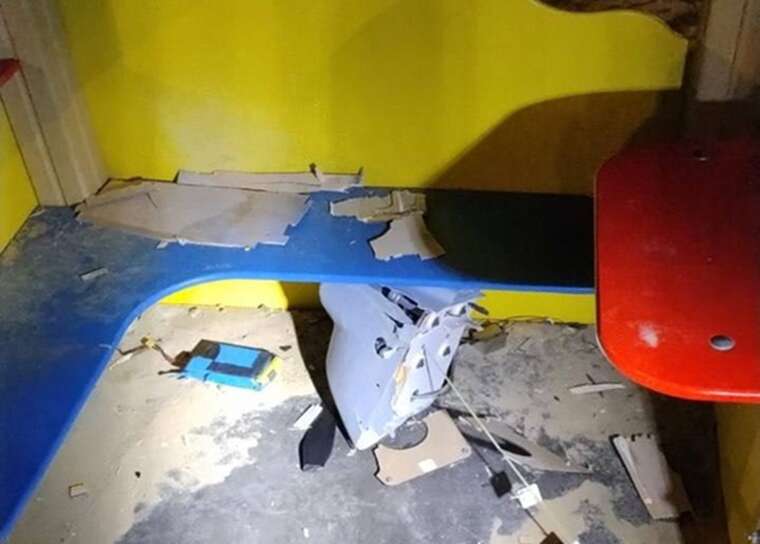 In Kharkiv, an unknown type of UAV fell directly onto a childrens playground
