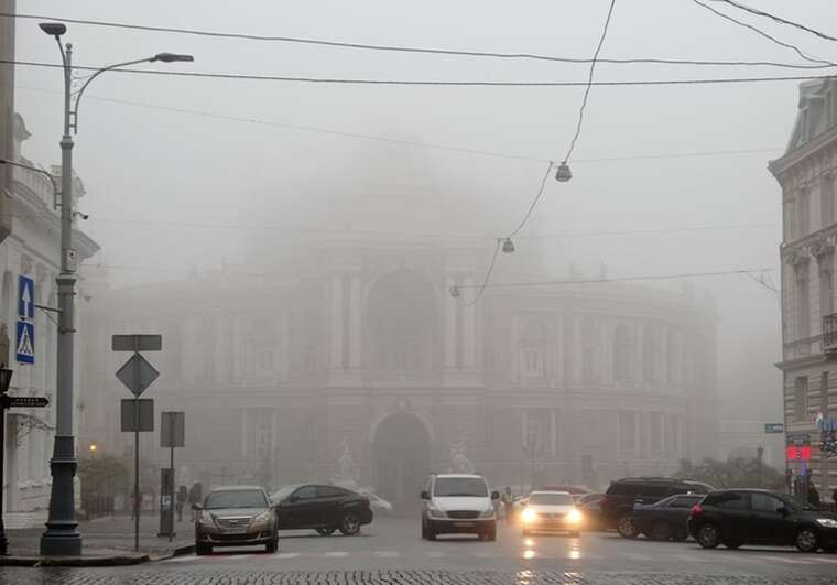 Одесу накрив густий туман