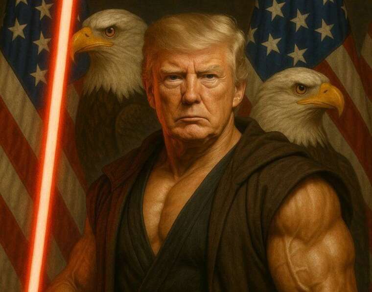 Білий дім опублікував зображення Трампа зі світловим мечем на День "Зоряних війн"