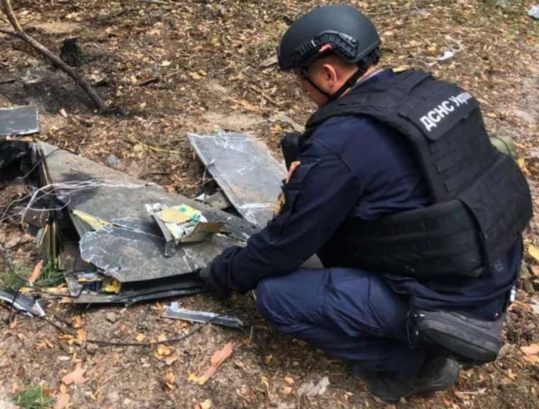 На Київщині місцеві жителі виявили уламки "шахеда"