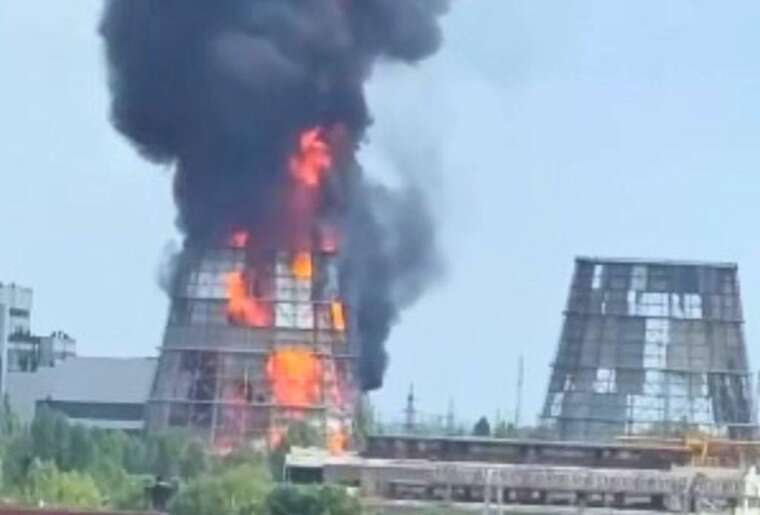 Повідомляють про масштабну пожежу на Білоцерківській ТЕЦ