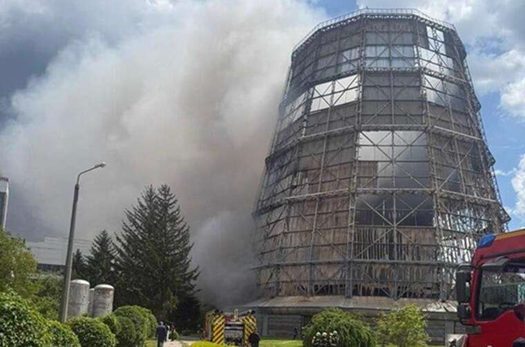 Пожежа на Білоцерківській ТЕЦ: загоряння ліквідували, горіла недіюча градирня