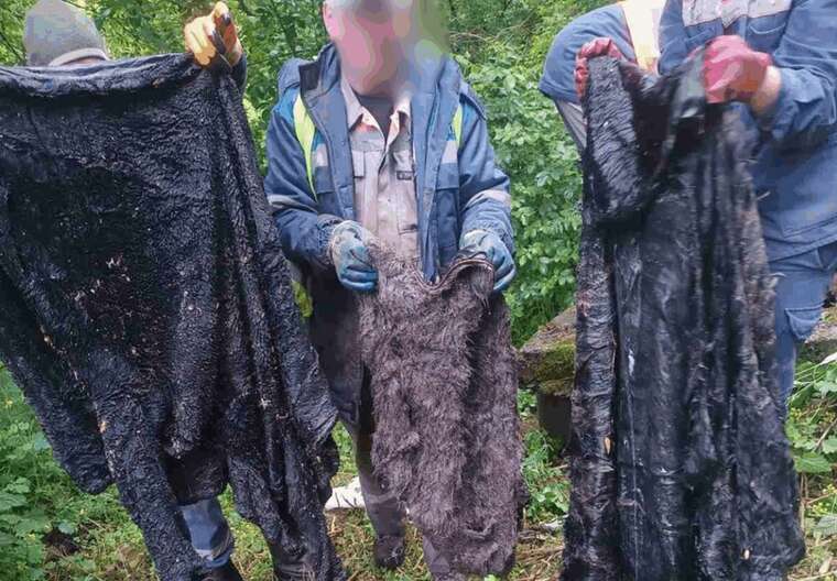На Хмельниччині в каналізації знайшли три хутряні шуби