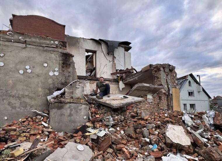 Near Kyiv, the house of the general director of Channel 5 was destroyed by a missile strike