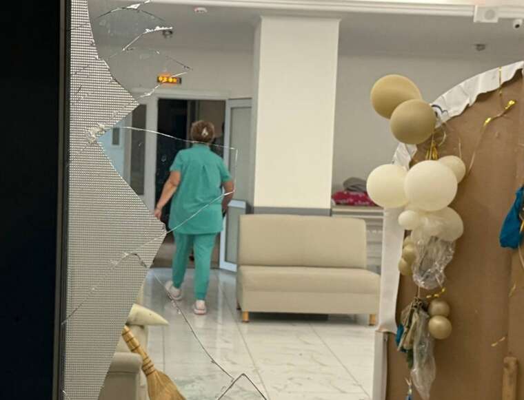 Атака на Одессу: опубликовано видео поврежденного роддома