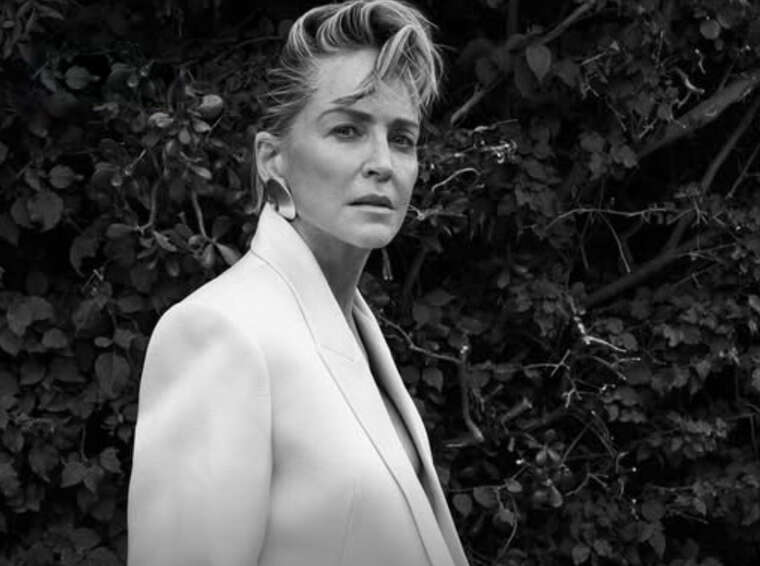 Шерон Стоун знялася для Vogue в костюмі українського бренду HLADYSH