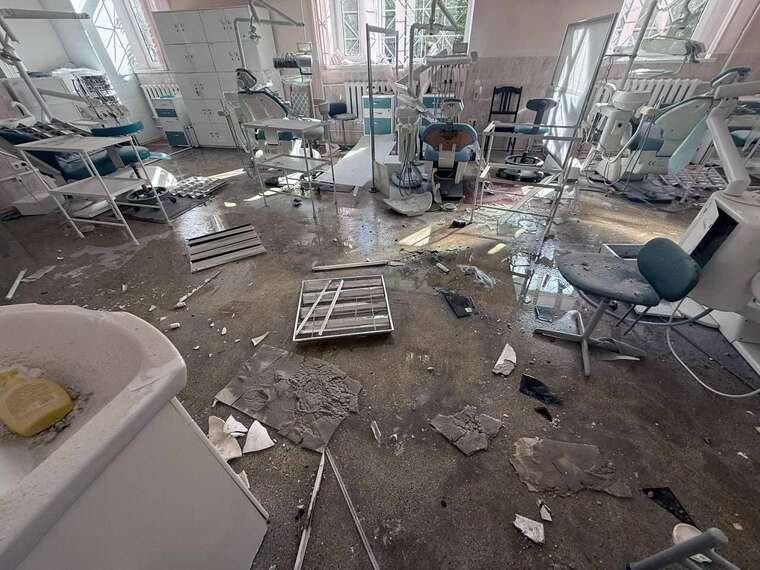 Night attack on Kremenchuk: a football team’s bus, a hospital, and a shopping mall were damaged