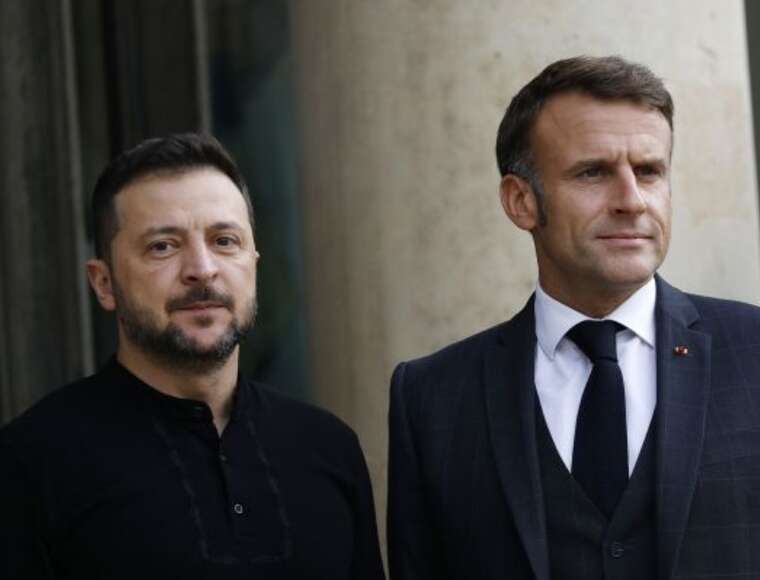 Під час саміту НАТО Зеленський і Макрон обговорили виробництво дронів Renault в Україні