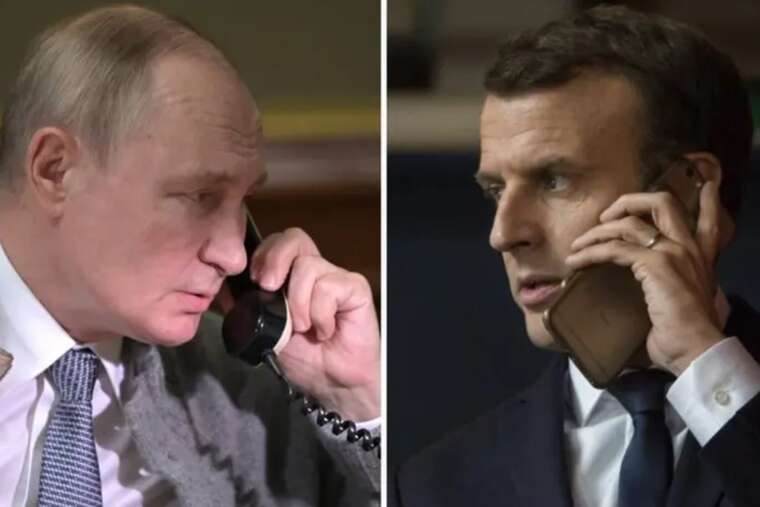 Путин провел телефонный разговор с Макроном