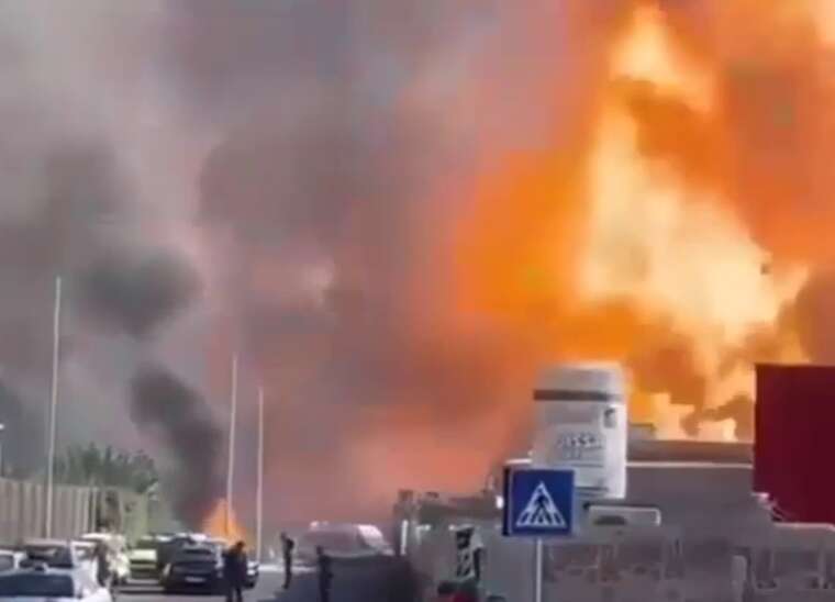 У Римі стався потужний вибух на заправці, є постраждалі