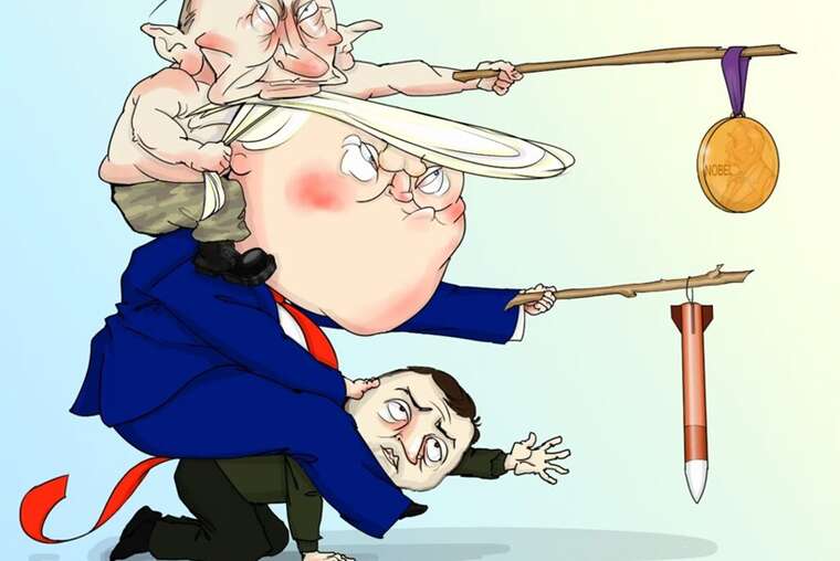 У The Guardian опублікували сатиричний малюнок про вплив Путіна на Трампа