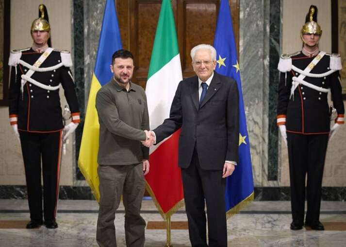 Зеленский прибыл с визитом в Рим