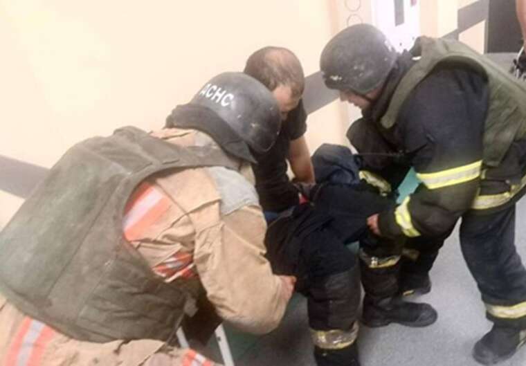 The occupiers struck the rescuers with a drone who were extinguishing a fire in Nikopol