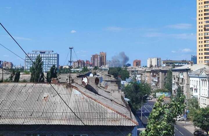 Invaders complain about a strike in the center of occupied Donetsk
