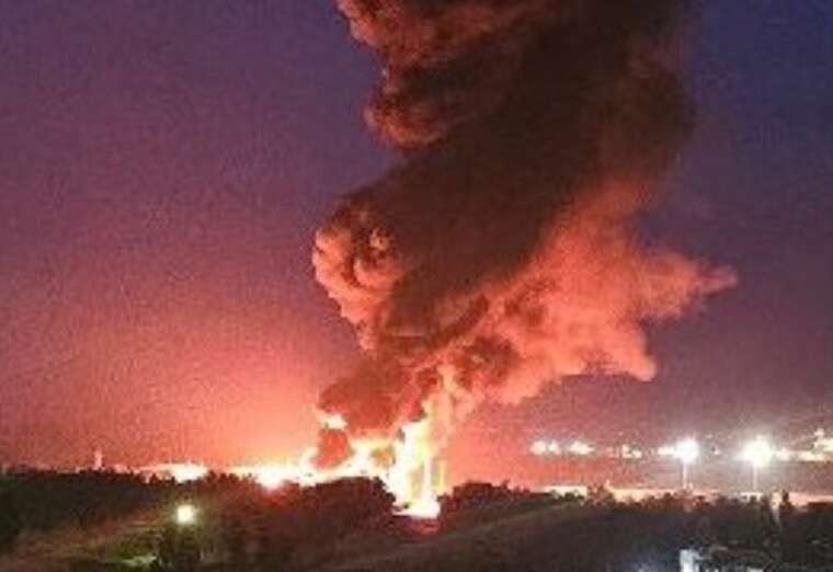 Night attack on Kyiv: a video of one of the strikes has appeared