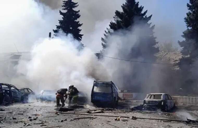 Удар РФ по Дружківці: з’явилося відео з центру міста