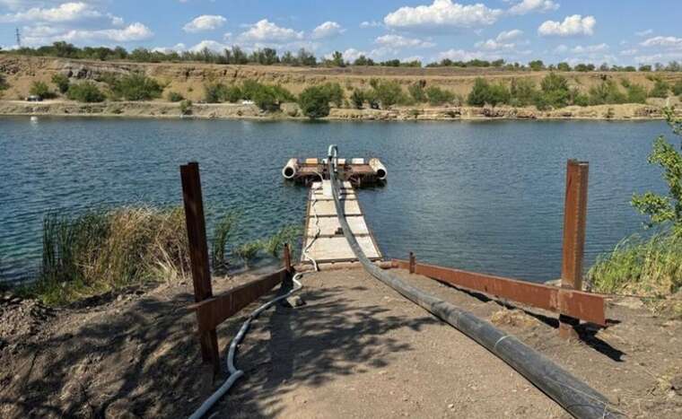 В ОРДО показали «сучасний» водогін — понтон з одним насосом