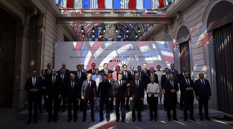 The Office of the President announced that an online meeting of the "coalition of the willing" will take place today