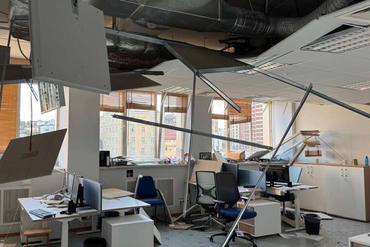 In Kyiv, the building of the EU mission was damaged after a night shelling, – MFA