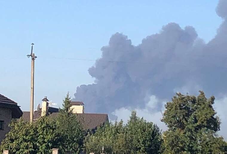 Опубліковано кадри з місця прильоту дрона по складу «Епіцентру» під Києвом