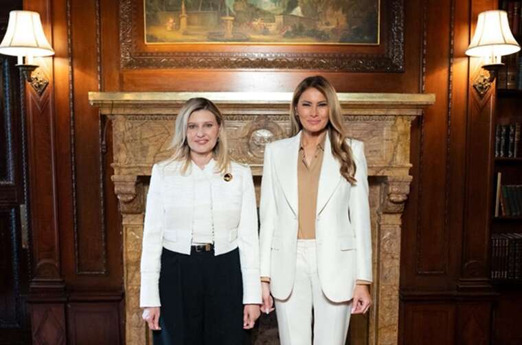 Олена Зеленська розкрила деталі зустрічі з Меланією Трамп