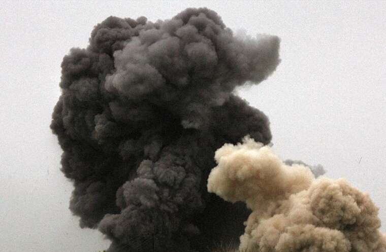 Explosions were heard in Kherson for the third time today