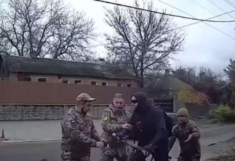 In Kharkiv, TRC employees grabbed a cyclist and forced him into a van