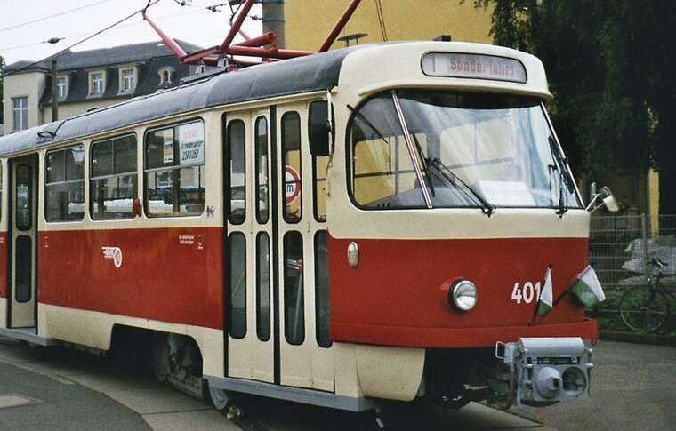 В Киеве трамвай Tatra T3 загорелся во время отключения электроэнергии