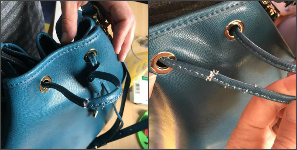 На фото подделка Coccinelle, проданная в аутлет-городке Мануфактура dqxikeidqxidqrant