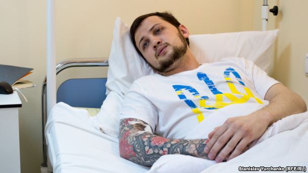 Афанасьєв у лікарні в Києві, червень 2016 року dqxikeidqxidqeant