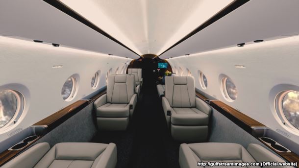 Інтер’єр літака Gulfstream G-280