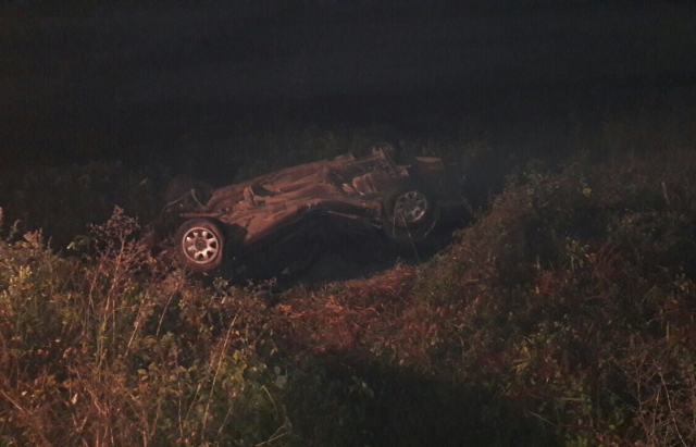 Вночі під Мукачевом 3 молодиків перекинулися на Audi, один загинув (ФОТО)