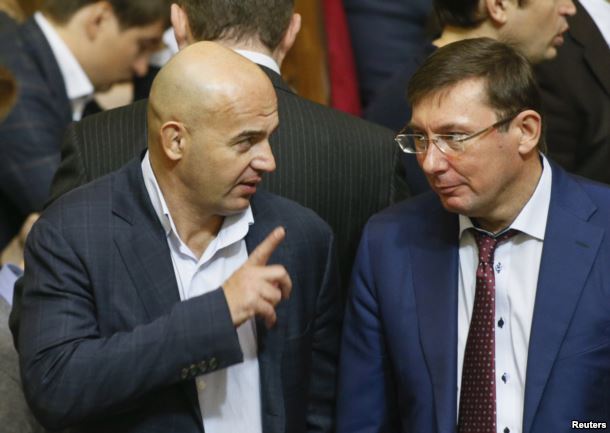 Народний депутат Ігор Кононенко та генеральний прокурор Юрій Луценко