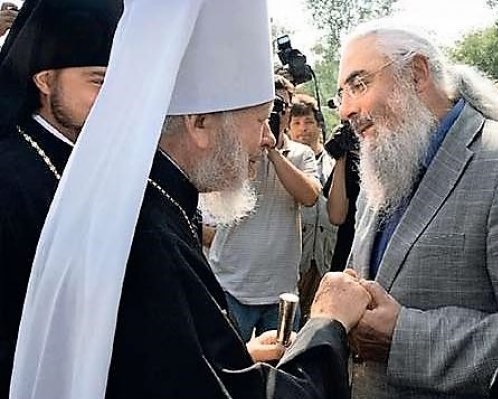 Виктор Нусенкис и митрополит Владимир (Сабодан)