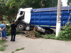 В Николаеве водитель фуры умер во время движения – грузовик остановило дерево - Copyright https://news.pn