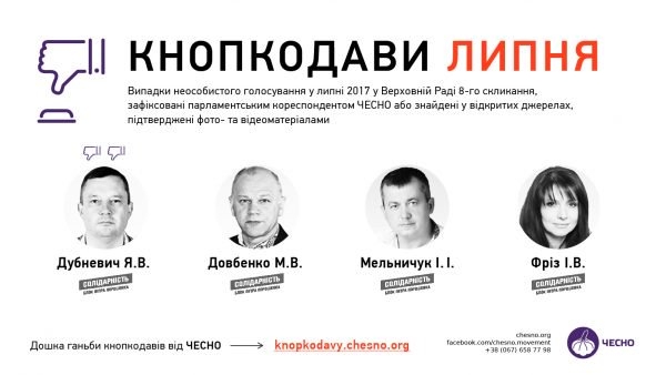 Названы главные махинаторы Рады в июле (фото, видео)