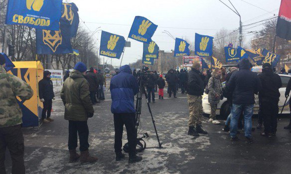 Полиция перекрыла Воздухофлотский проспект из-за митинга