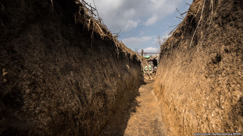 Окопи на передовій під Водяним