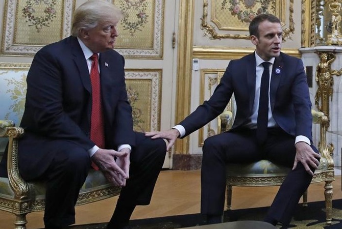 Ð’ÑÑ‚Ñ€ÐµÑ‡Ð° ÐœÐ°ÐºÑ€Ð¾Ð½Ð° Ð¸ Ð¢Ñ€Ð°Ð¼Ð¿Ð° Ð¾Ñ‚Ð¼ÐµÑ‚Ð¸Ð»Ð°ÑÑŒ ÑÑ‚Ñ€Ð°Ð½Ð½Ñ‹Ð¼Ð¸ Ð¿Ñ€Ð¸ÐºÐ¾ÑÐ½Ð¾Ð²ÐµÐ½Ð¸ÑÐ¼Ð¸ dqxikeidqxidqrant