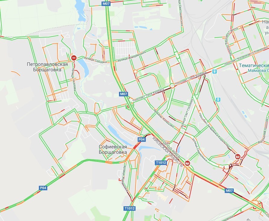 Киев сковали пробки и аварии: карта затруднений движения dqxikeidqxidqeant