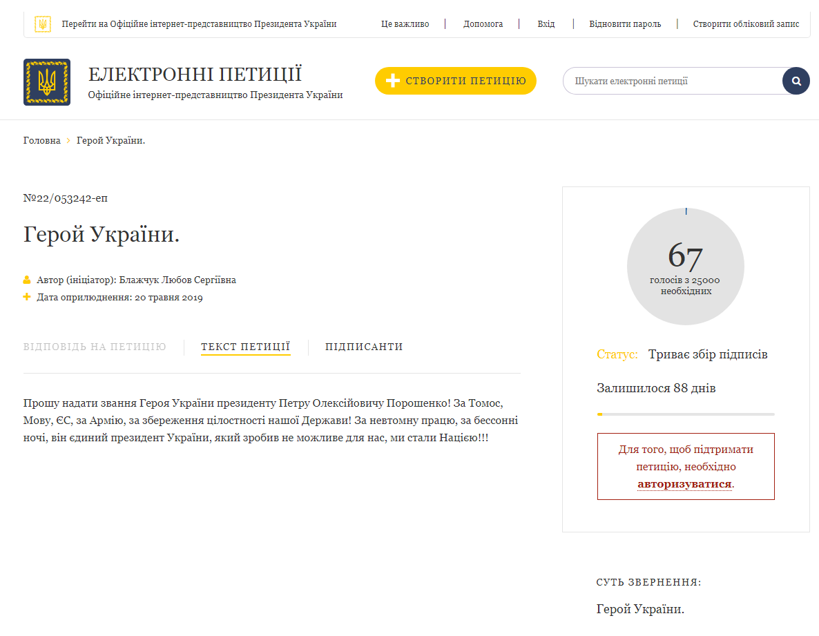 Петиція dqxikeidqxidqrant