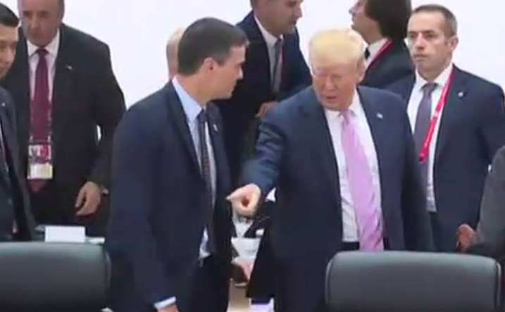 Указал на его меÑÑо: ТÑамп Ñнизил пÑемÑеÑа Ð?Ñпании на G20. Ðидео dqxikeidqxidqrant
