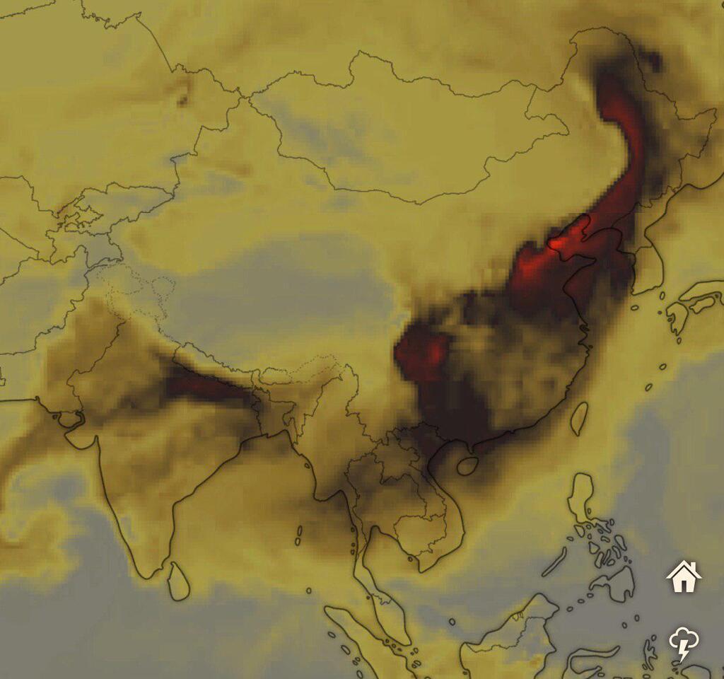 Над Украиной зафиксировали высокий уровень угарного газа