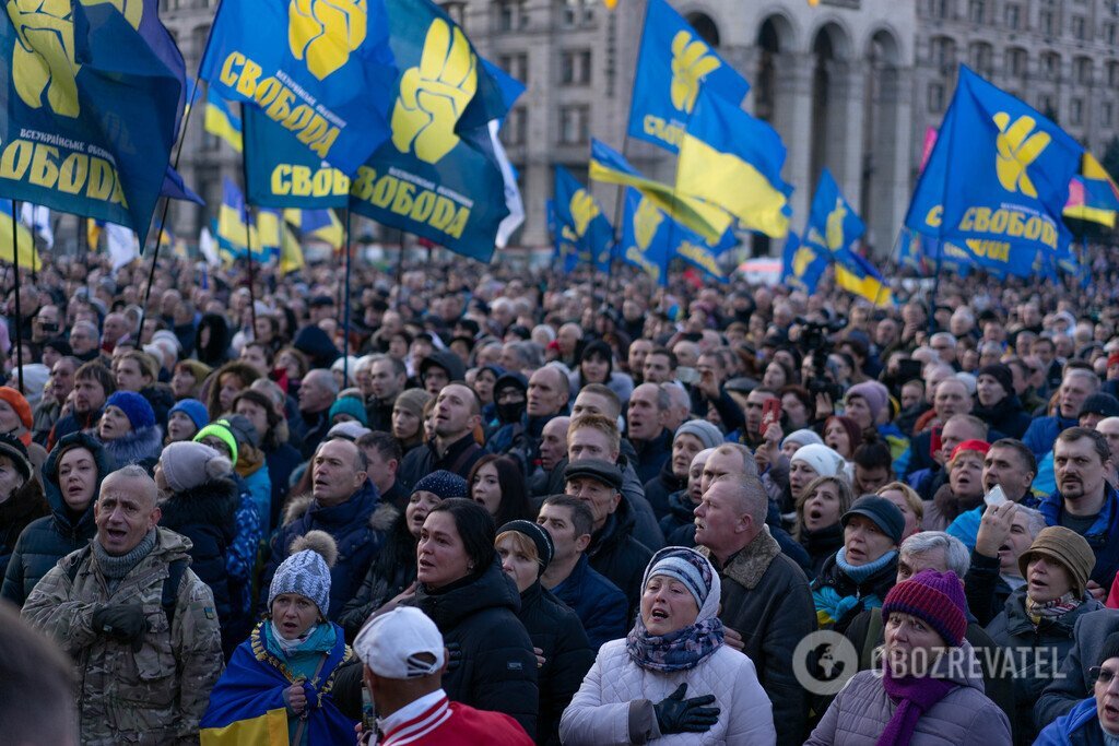 Как прошел Майдан против капитуляции в Киеве: фоторепортаж OBOZREVATEL